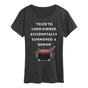 Women's Cook Summon Demon Graphic Tee