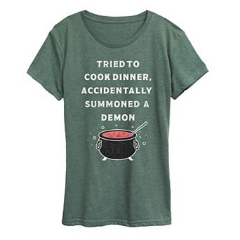 Women's Cook Summon Demon Graphic Tee