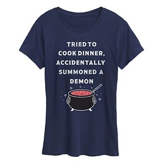 Women's Cook Summon Demon Graphic Tee
