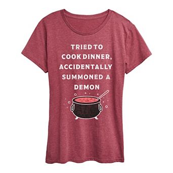 Women's Cook Summon Demon Graphic Tee