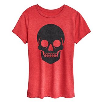 Women's Skull Sparkle Halloween Tee