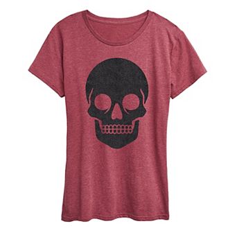 Women's Skull Sparkle Halloween Tee