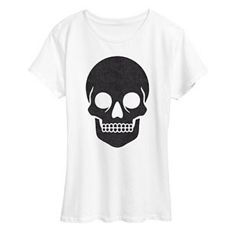 Women's Skull Sparkle Halloween Tee