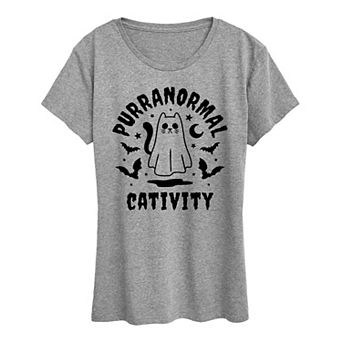 Women's Purranormal Cativity Halloween Tee