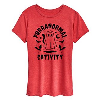 Women's Purranormal Cativity Halloween Tee