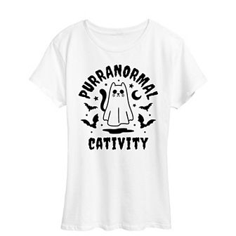 Women's Purranormal Cativity Halloween Tee