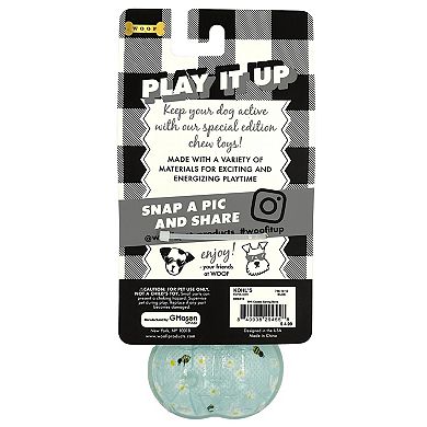 Woof Rubber Dog Bone