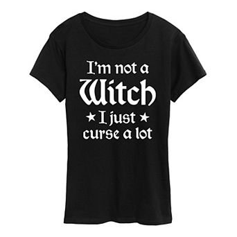 Women's I'm Not A Witch Halloween Tee