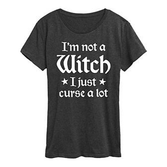 Women's I'm Not A Witch Halloween Tee