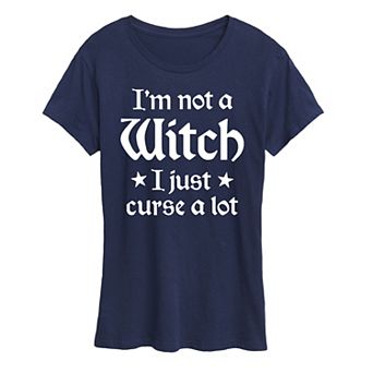 Women's I'm Not A Witch Halloween Tee