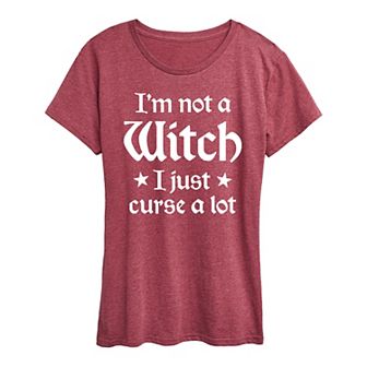 Women's I'm Not A Witch Halloween Tee