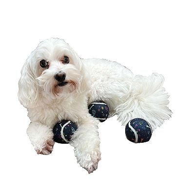 Woof 3-Pack Spring Squeaker Tennis Ball Dog Toy