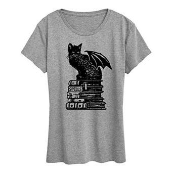 Women's Spells Cat Halloween Tee