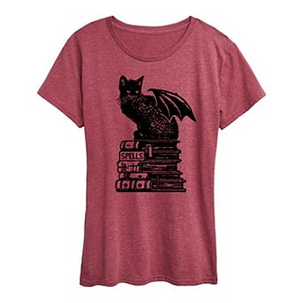 Women's Spells Cat Halloween Tee