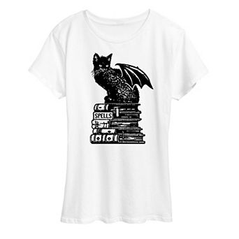Women's Spells Cat Halloween Tee