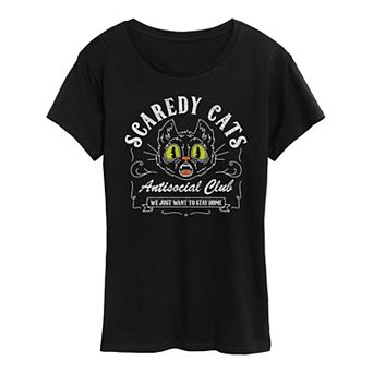 Women's Scaredy Cats Halloween Tee