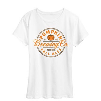 Women's Pumpkin Brewing Co Halloween Tee