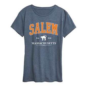 Women's Collegiate Salem Massachusetts Halloween Tee