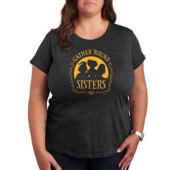 Disney's Hocus Pocus Gather Round Sisters Plus Size Graphic Tee