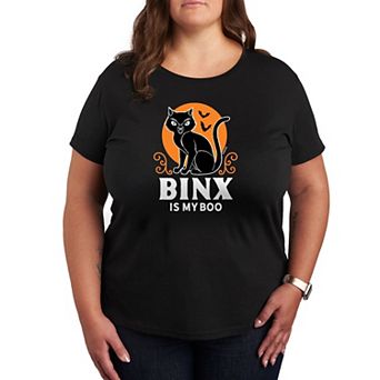 Disney's Hocus Pocus Binx Is My Boo Plus Size Graphic Tee