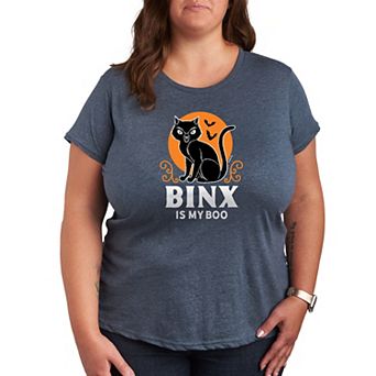 Disney's Hocus Pocus Binx Is My Boo Plus Size Graphic Tee