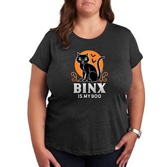 Disney's Hocus Pocus Binx Is My Boo Plus Size Graphic Tee