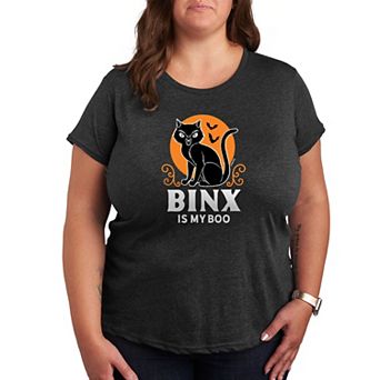 Disney's Hocus Pocus Binx Is My Boo Plus Size Graphic Tee
