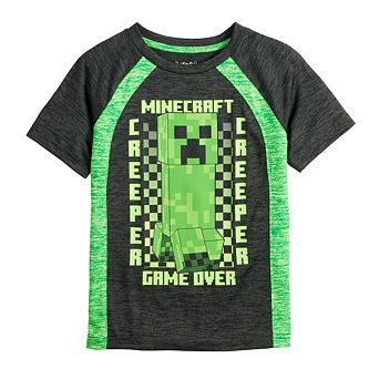 Boys 4-12 Jumping Beans® Minecraft Creeper Game Over Active Graphic Tee