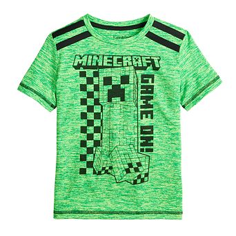 Boys 4-12 Jumping Beans® Minecraft Creeper Short Sleeve Active Tee