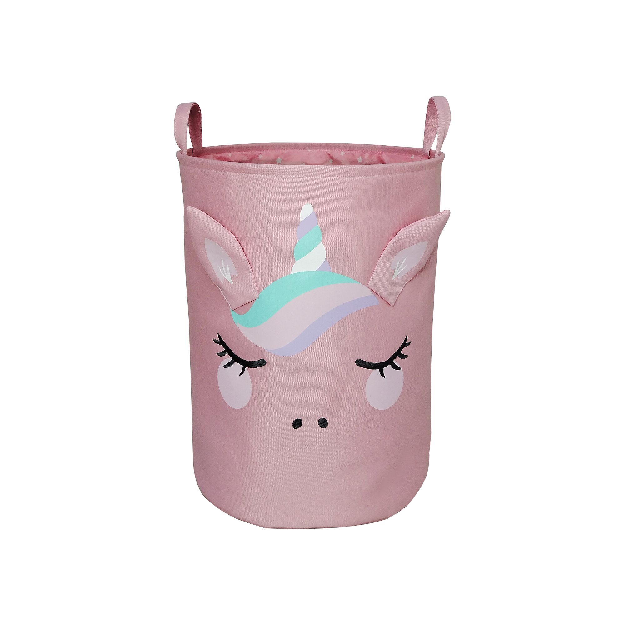 The Big One® Large Canvas Bin and Hamper, Unicorn