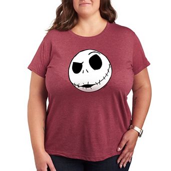 Disney's Nightmare Before Christmas Plus Jack Face Graphic Tee
