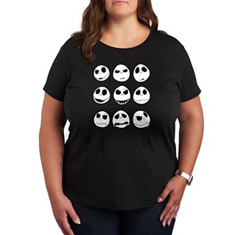 Disney's Nightmare Before Christmas Plus Jack Faces Graphic Tee