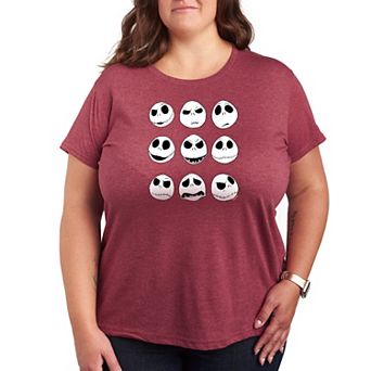 Disney's Nightmare Before Christmas Plus Jack Faces Graphic Tee