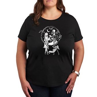 Disney's Nightmare Before Christmas Plus Jack Sally Zero Graphic Tee