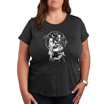 Disney's Nightmare Before Christmas Plus Jack Sally Zero Graphic Tee