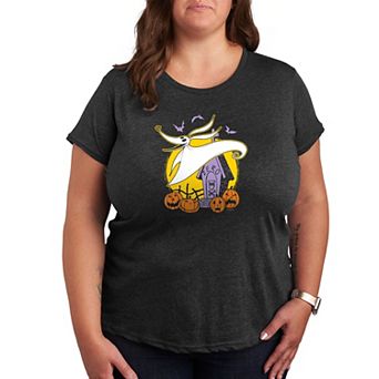 Disney's The Nightmare Before Christamas Zero Plus Size Halloween Graphic Tee