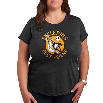 Disney's Nightmare Before Christmas Plus Skeleton's Best Friend Graphic Tee