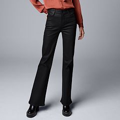 Women's Simply Vera Vera Wang High-Rise Slim Straight Pants, Size: 6, Med  Brown - Yahoo Shopping