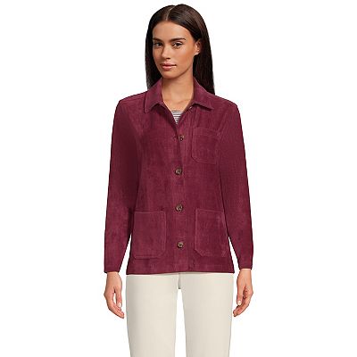 Lands End Women s Long Sleeve Sport Cord Chore Jacket