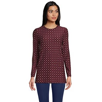 Women's Lands' End Long Sleeve Performance Crewneck Tunic