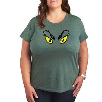 Plus Dr. Seuss Grinch Eyes Graphic Tee