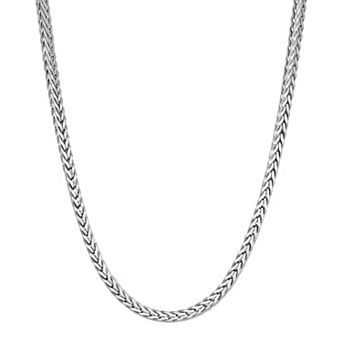 LYNX Stainless Steel Foxtail Chain 24" Necklace