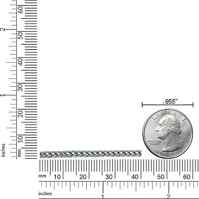 LYNX Stainless Steel Foxtail Chain 24" Necklace