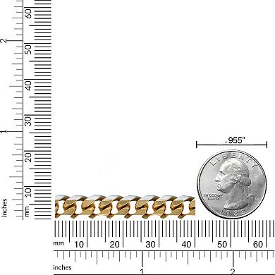 LYNX Stainless Steel Curb Chain 8.5" Bracelet