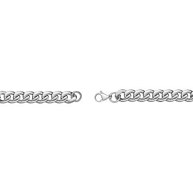 LYNX Stainless Steel Curb Chain 9" Bracelet