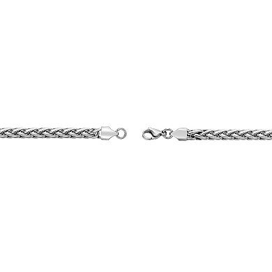 LYNX Stainless Steel Wheat Chain 24" Necklace