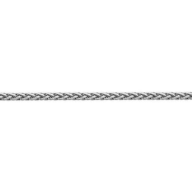LYNX Stainless Steel Wheat Chain 24" Necklace