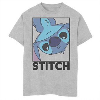 Disney's Lilo & Stitch Boys 8-20 Upside Down Stitch Portrait Husky Graphic Tee