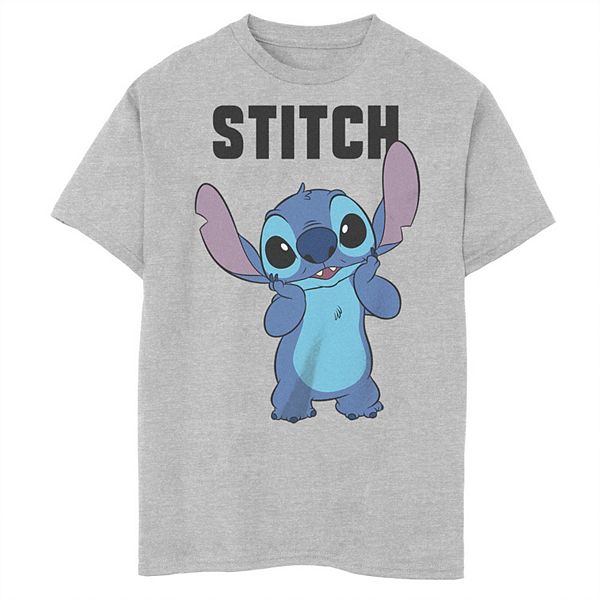 Disney's Lilo & Stitch Boys 8-20 Surprised & Cute Stitch Husky Graphic Tee