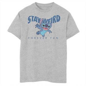 Disney's Lilo & Stitch Boys 8-20 Stay Weird Stitch Forever Fun Husky Graphic Tee